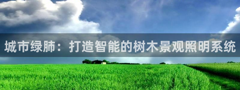 新宝GG最高返点多少：城市绿肺：打造智能的树木景观照明系统